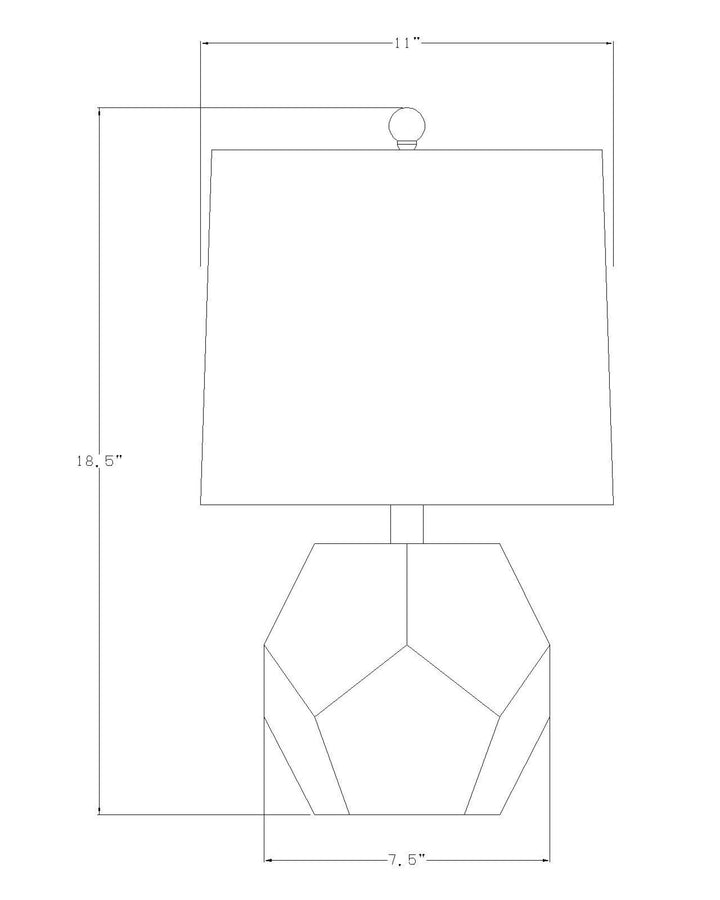 Blushed Table Lamp