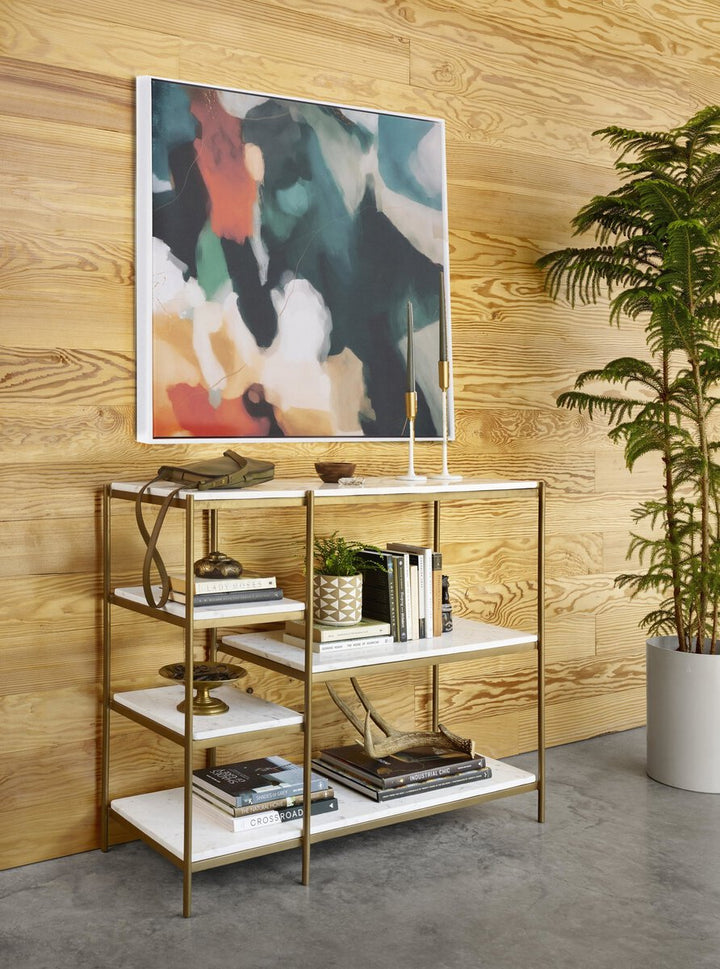Lilly Console Table in Brass