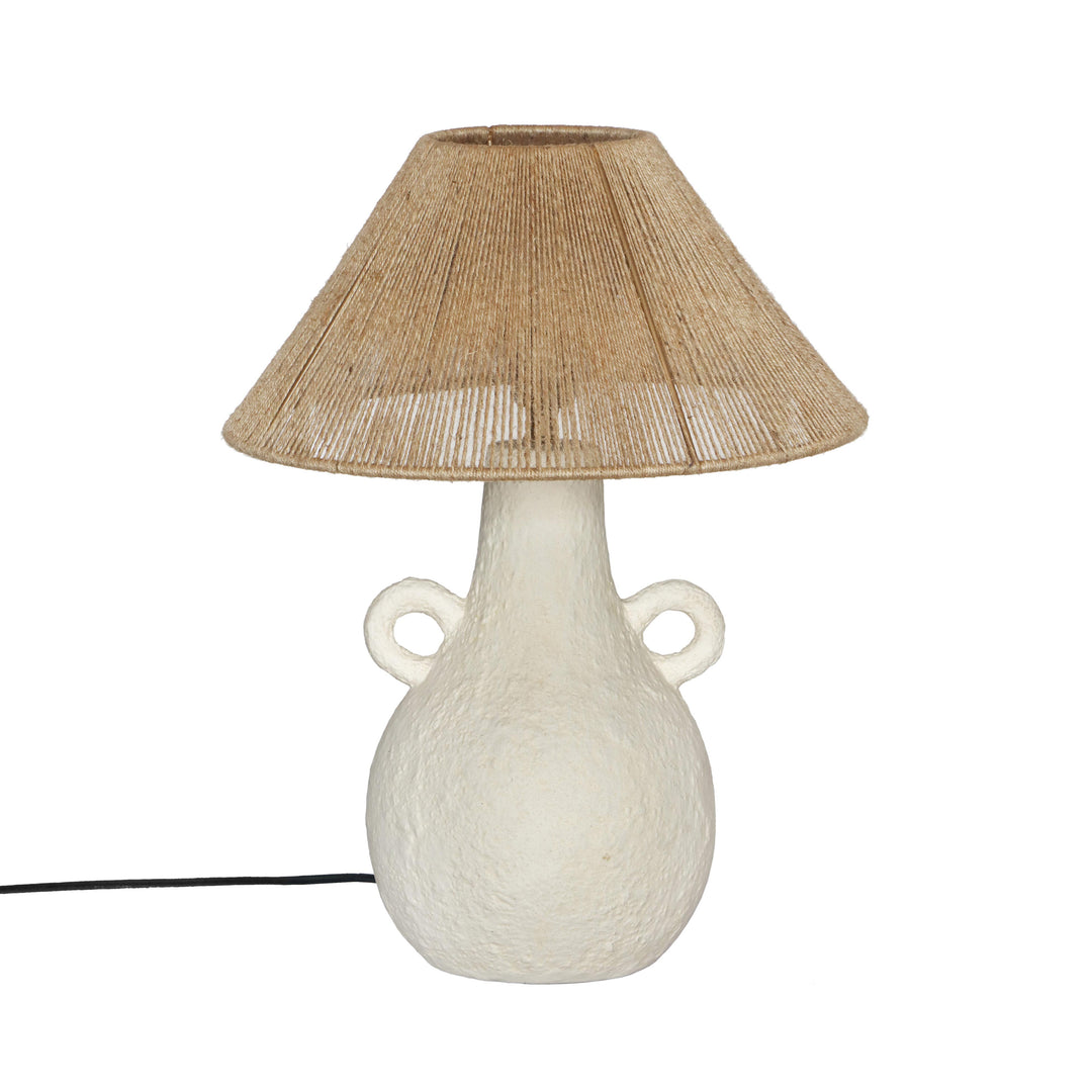 Tila Natural & White Ceramic Table Lamp
