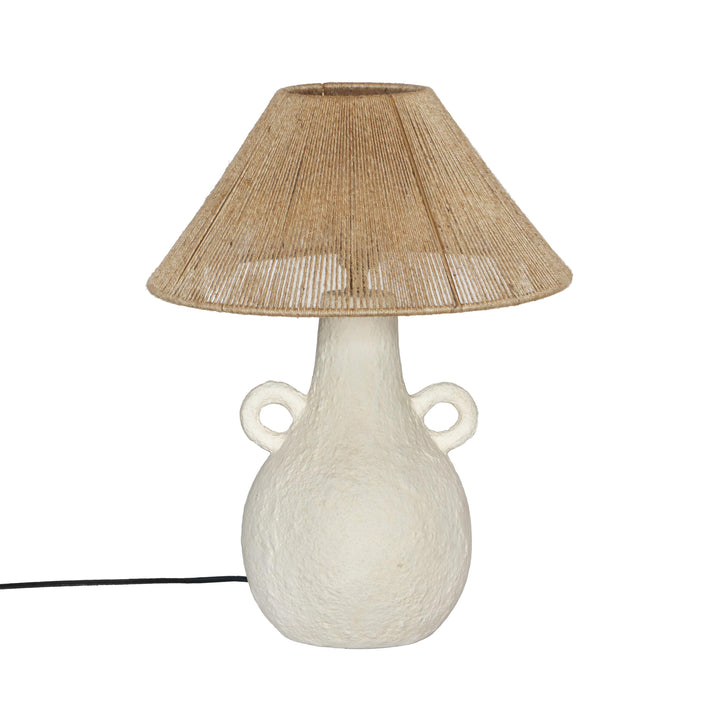 Tila Natural & White Ceramic Table Lamp