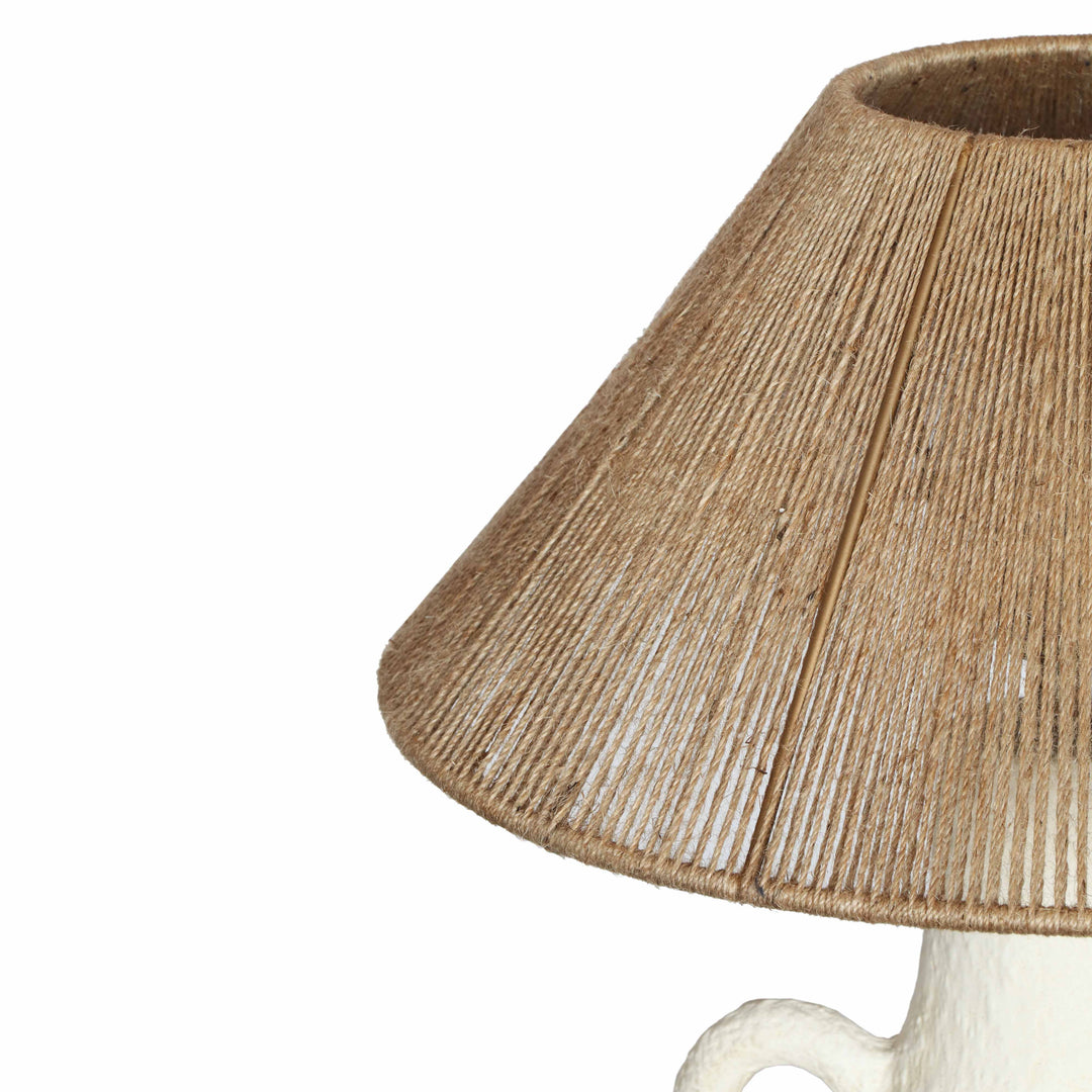 Tila Natural & White Ceramic Table Lamp