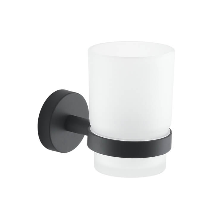 Frosted Glass Toothbrush Holder