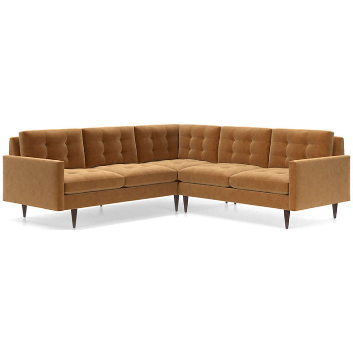 Petrie 2-Piece L-Shaped Midcentury Sectional Sofa
