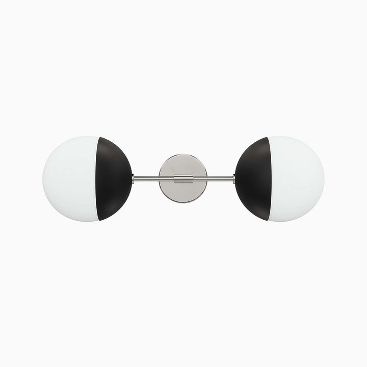 Star Wall Sconce Opal Satin Brass