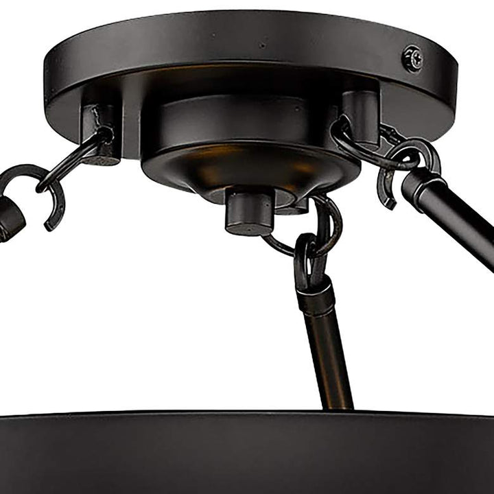 Castile 24" Wide Matte Black 6-Light Ceiling Light