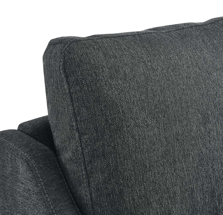 Lancor Upholstered Fabric Armchair Charcoal