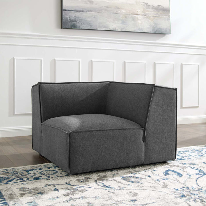 Tressor Sectional Sofa Corner Chair - Charcoal