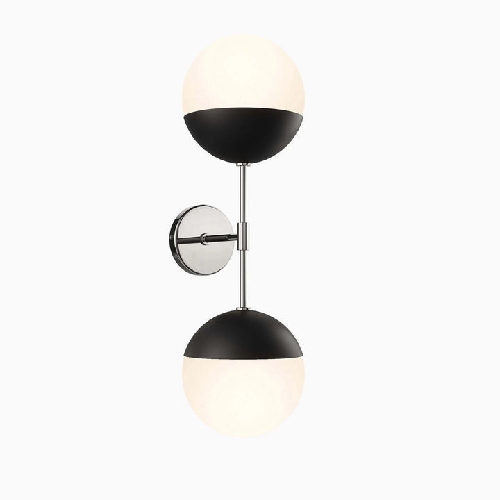 Star Wall Sconce Opal Satin Brass