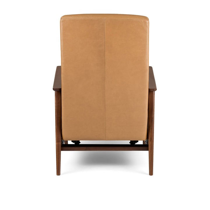 Ellow 28.5" Leather Reclining Lounge Chair - Charme Tan