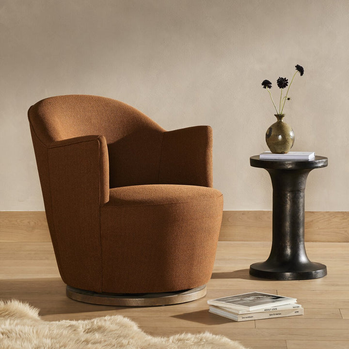 Rory Swivel Chair - Rust