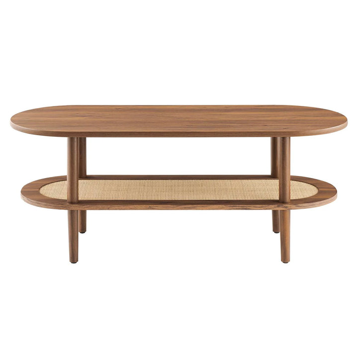 Ruso Oval Coffee Table Walnut