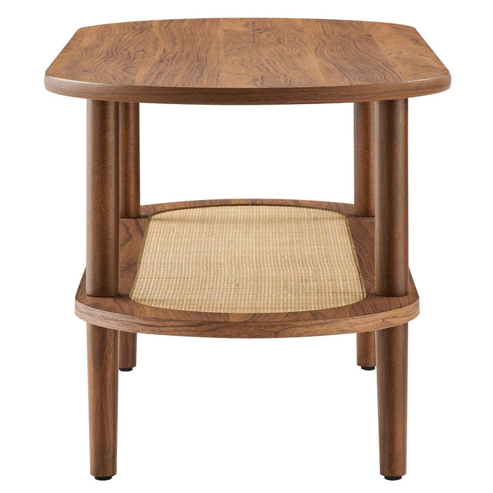 Ruso Oval Coffee Table Walnut