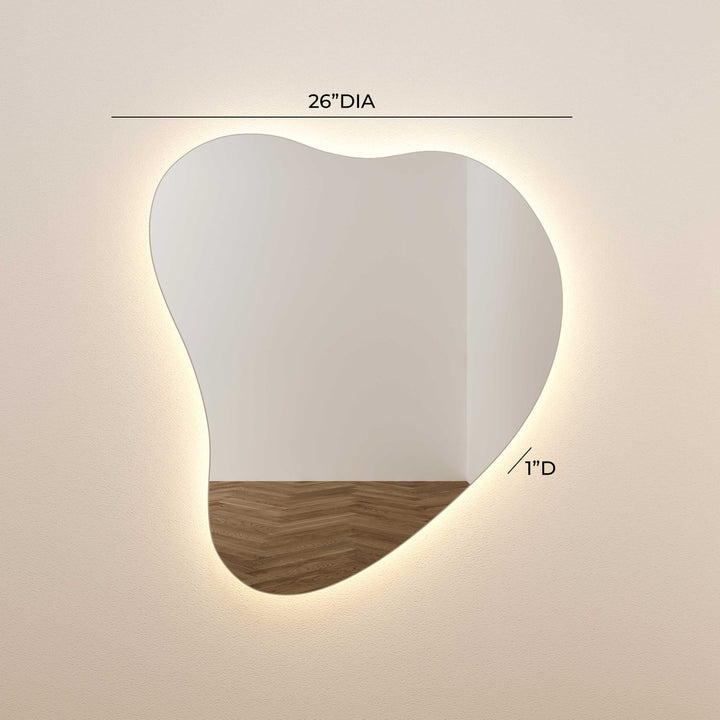 Obe LED Teardrop Wall Mirror