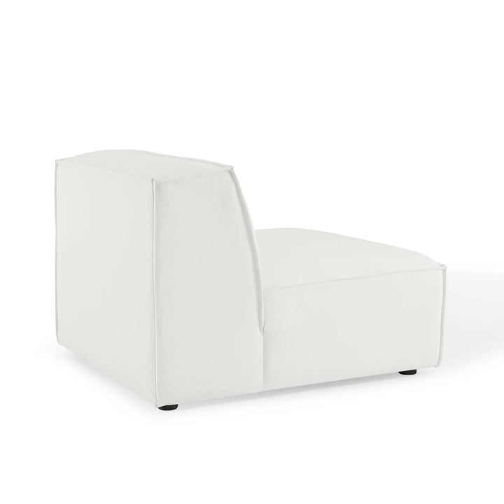 Tressor Sectional Sofa Armless Chair - White