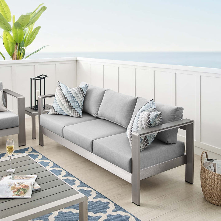 Rohe Outdoor Patio Aluminum Sofa