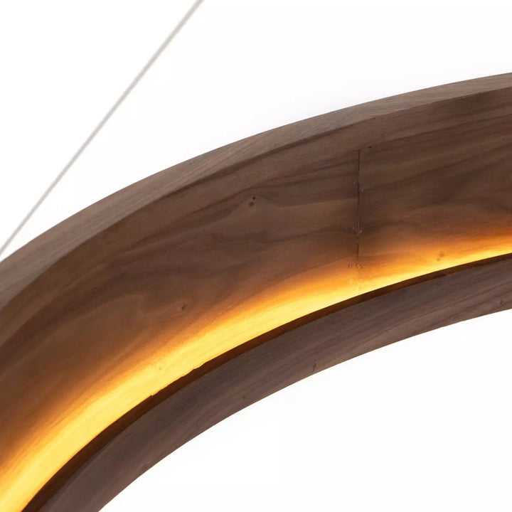 Maube Chandelier Dark Walnut