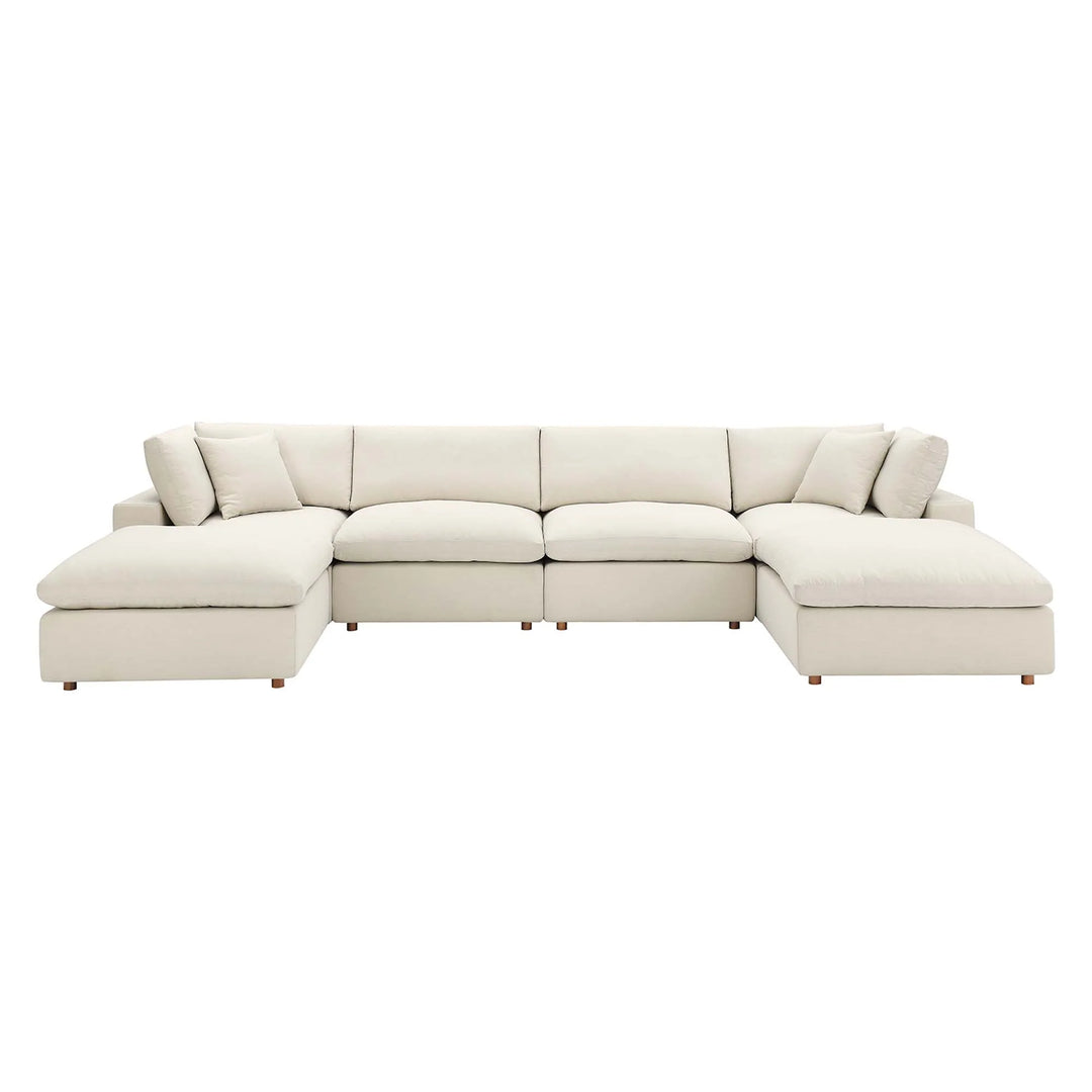 Moxi 6 Piece Sectional Sofa Light Beige