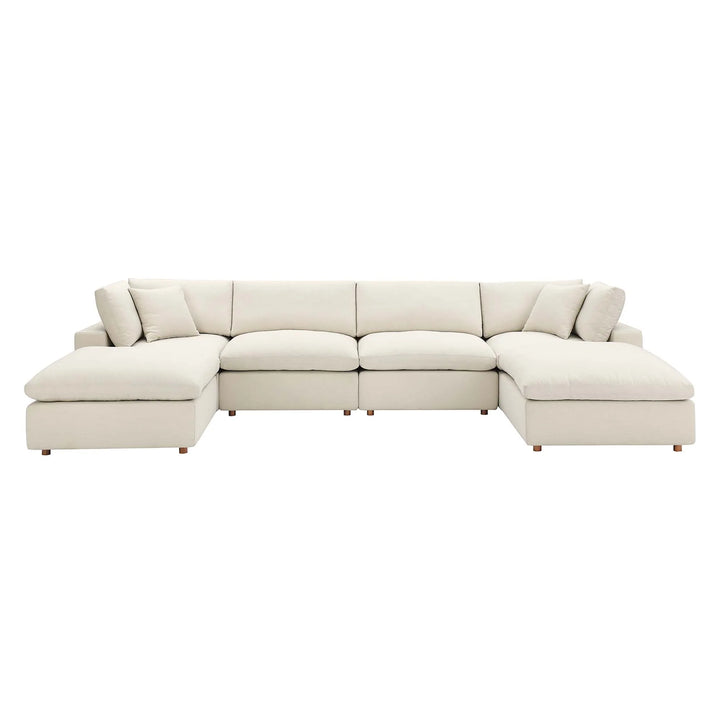 Moxi 6 Piece Sectional Sofa Light Beige