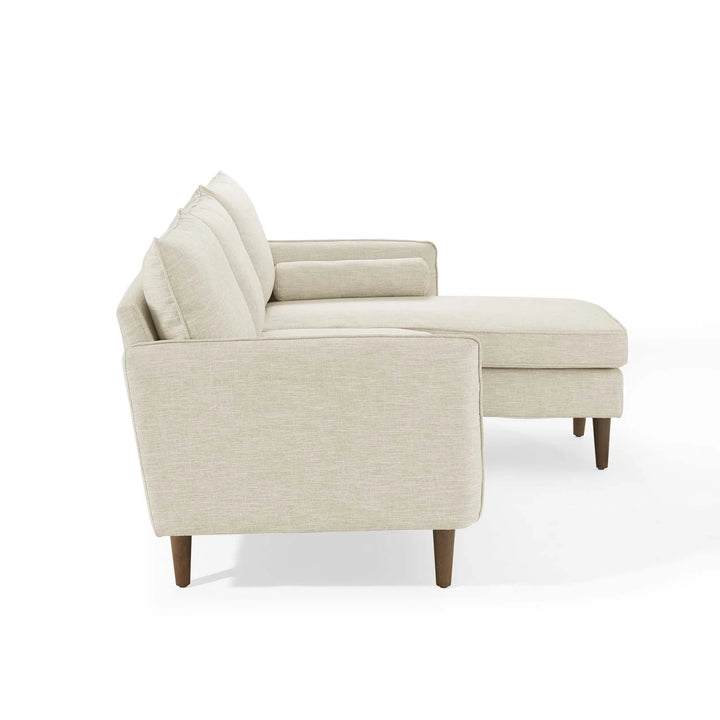 Evie Right Facing Sectional Sofa - Beige