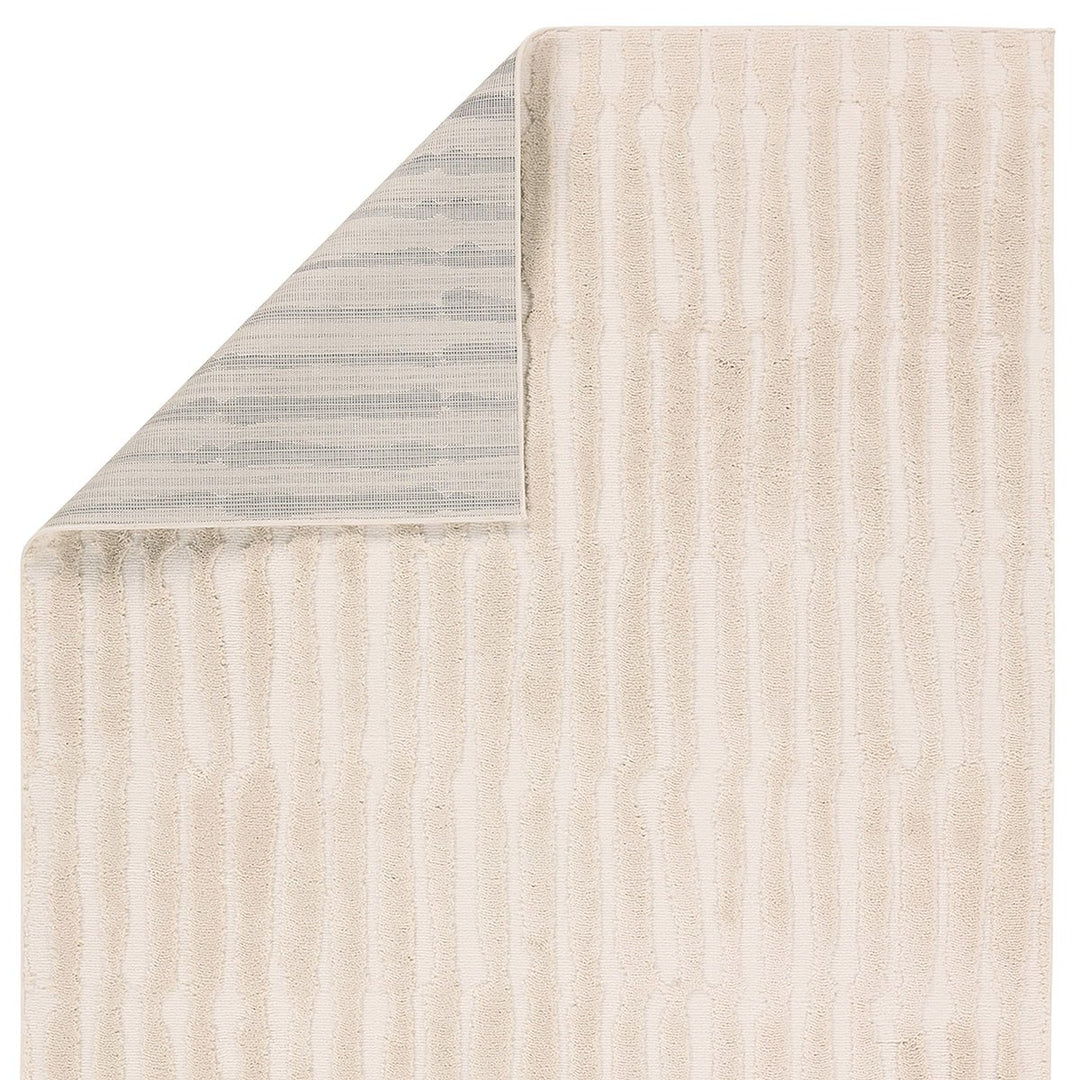 Calix Terza White Striped Area Rug-8'10"x12'