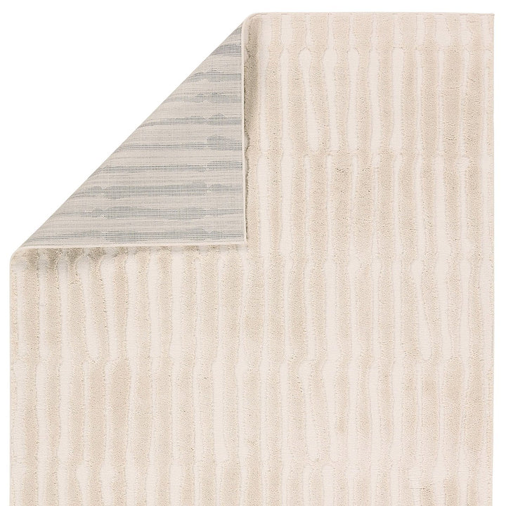 Calix Terza White Striped Area Rug-8'10"x12'