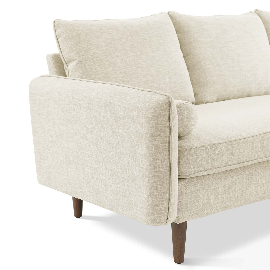 Evie Right Facing Sectional Sofa - Beige
