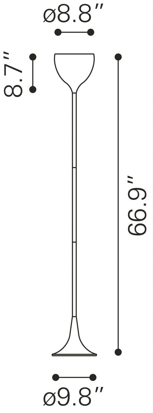 Trina Chrome Floor Lamp