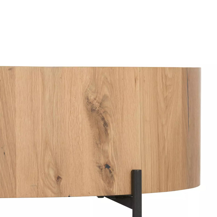 Eaton Drum Coffee Table Light Oak