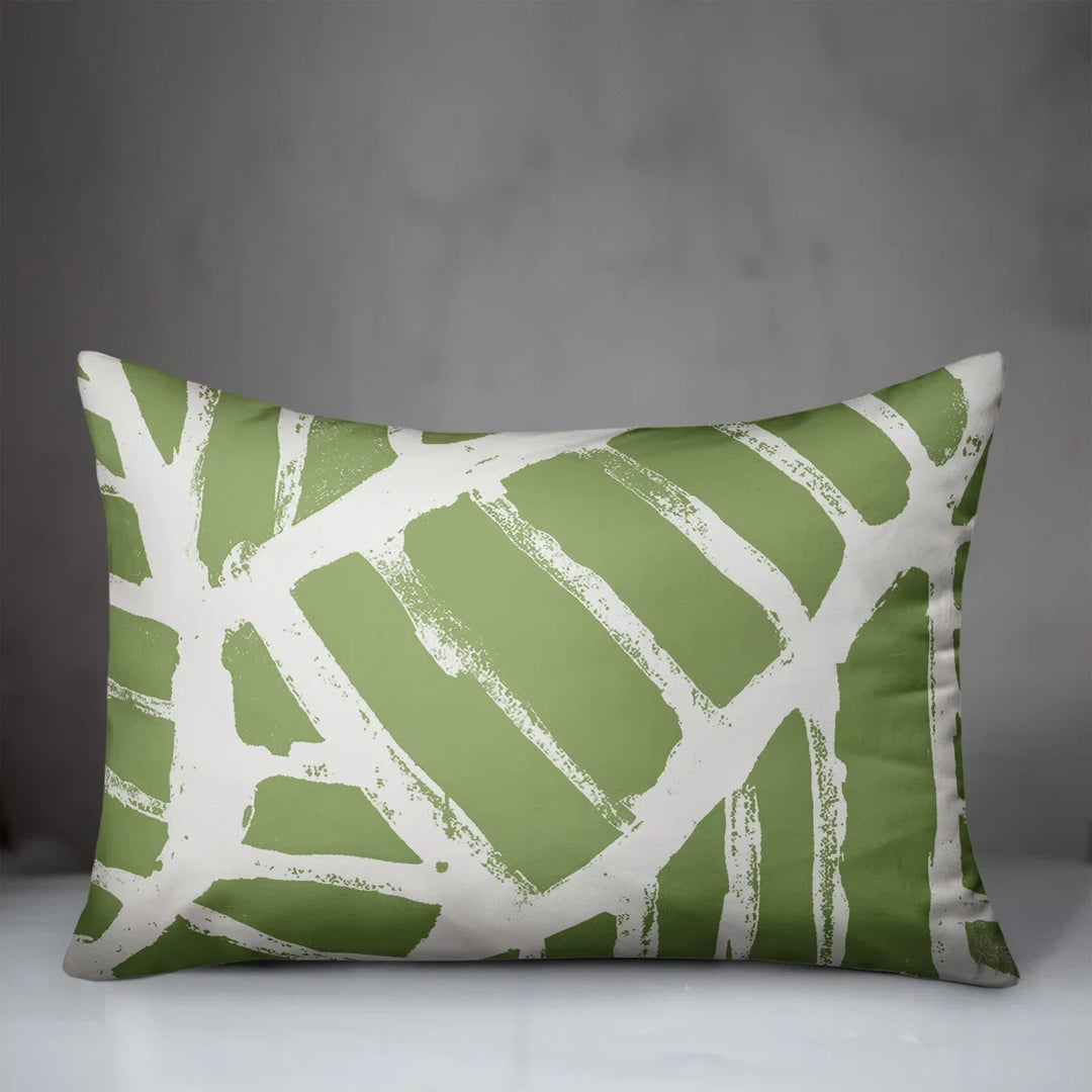 Floral Indoor/Outdoor Reversible Throw Pillow