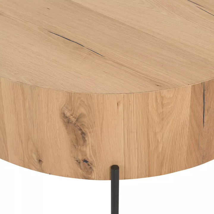 Eaton Drum Coffee Table Light Oak