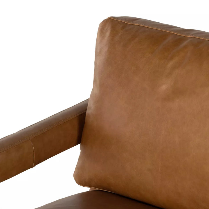 Olson Luxe Swivel Leather Chair