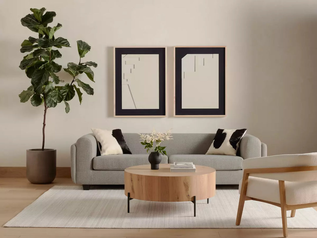 Eaton Drum Coffee Table Light Oak