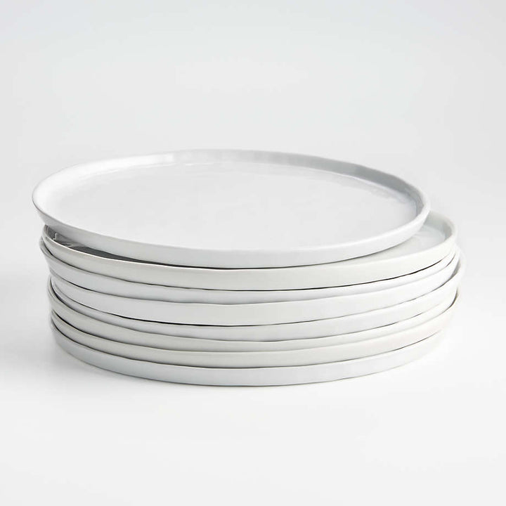 Mercer White Round Porcelain Dinner Plate