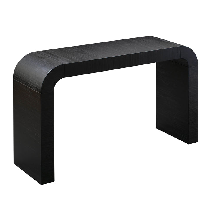 Bump Black Console Table