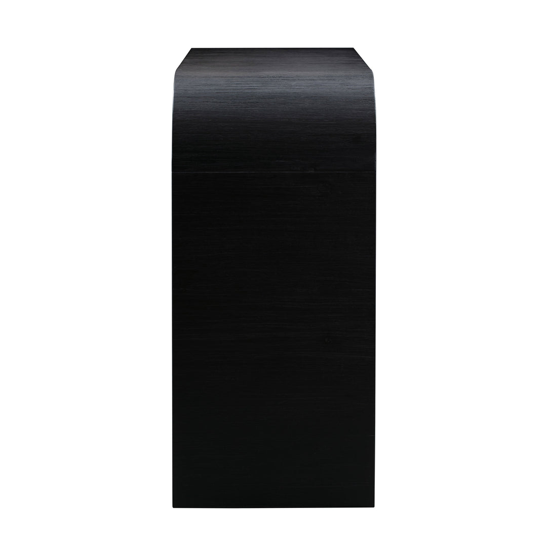 Bump Black Console Table