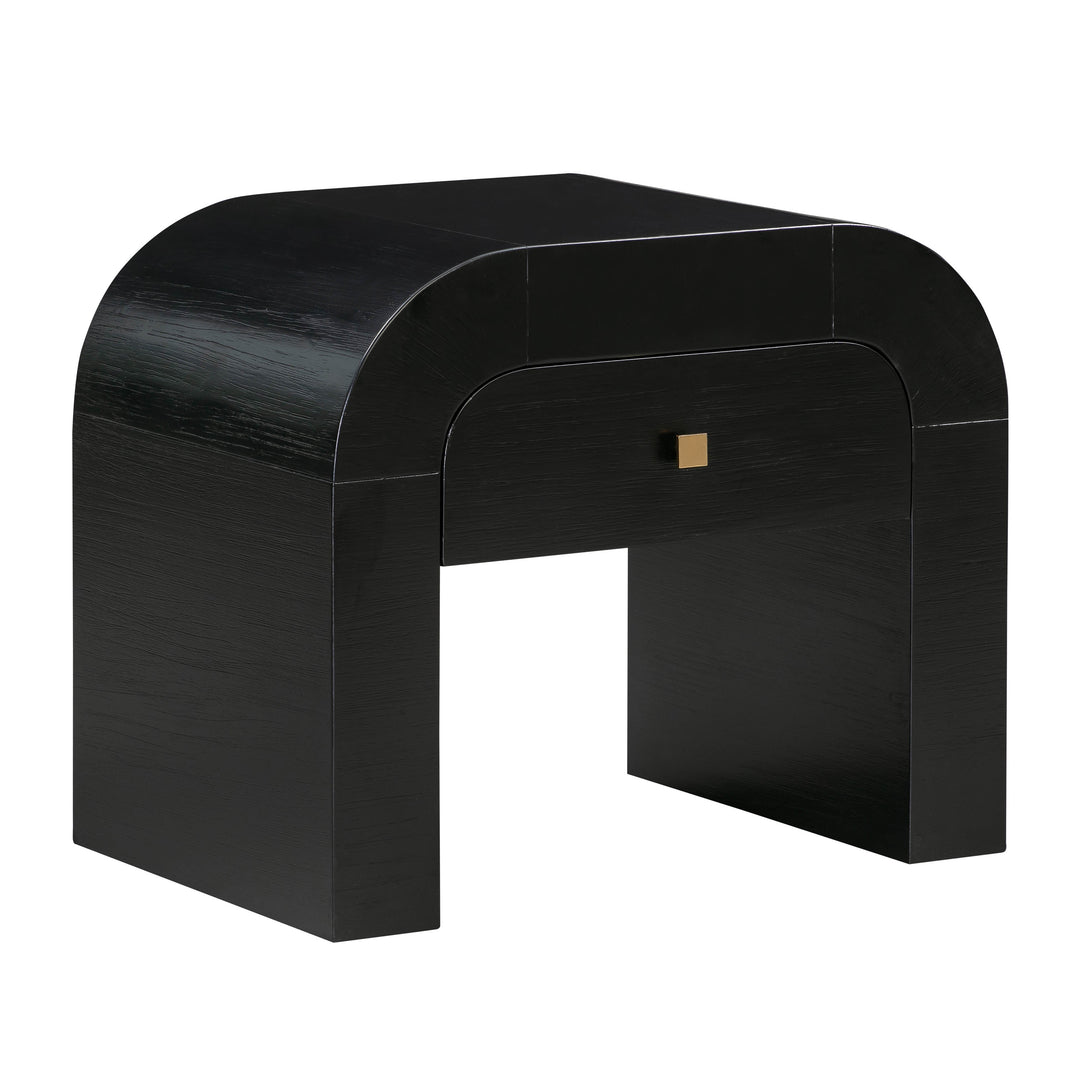 Bump Black Nightstand