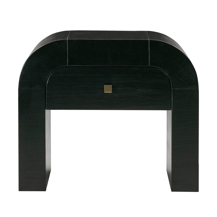 Bump Black Nightstand