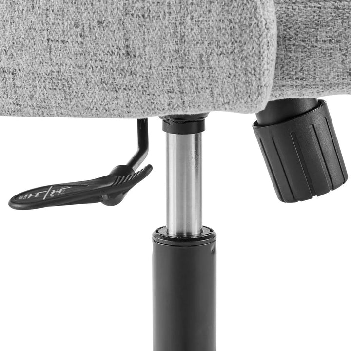 Nate Swivel Upholstered Office Chair - Gray