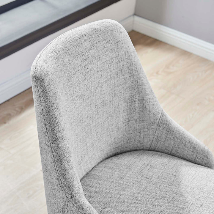 Nate Swivel Upholstered Office Chair - Gray