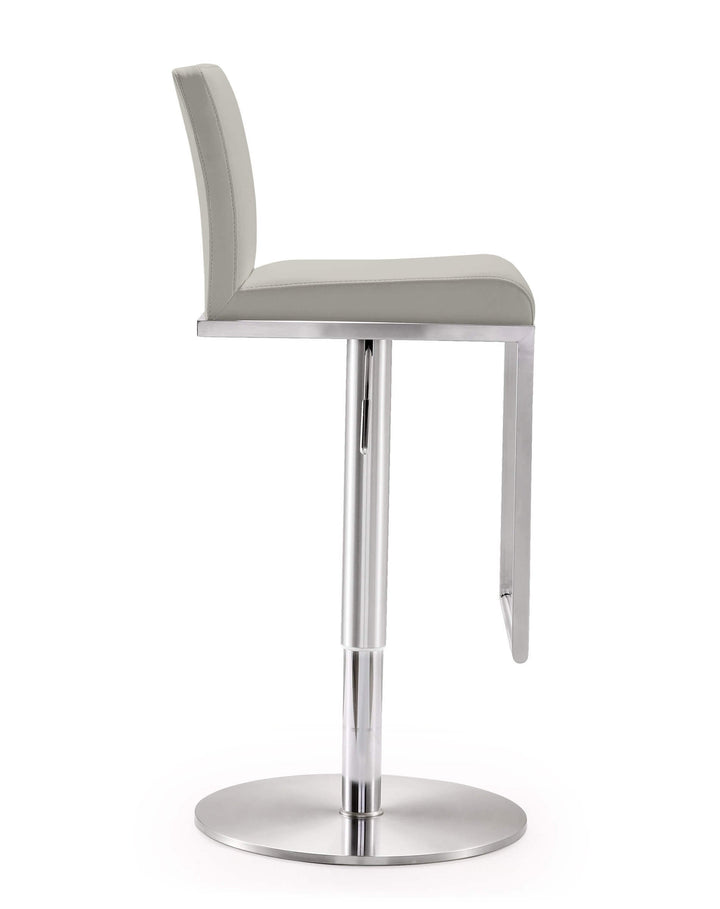 Sorrento Light Grey Stainless Steel Barstool