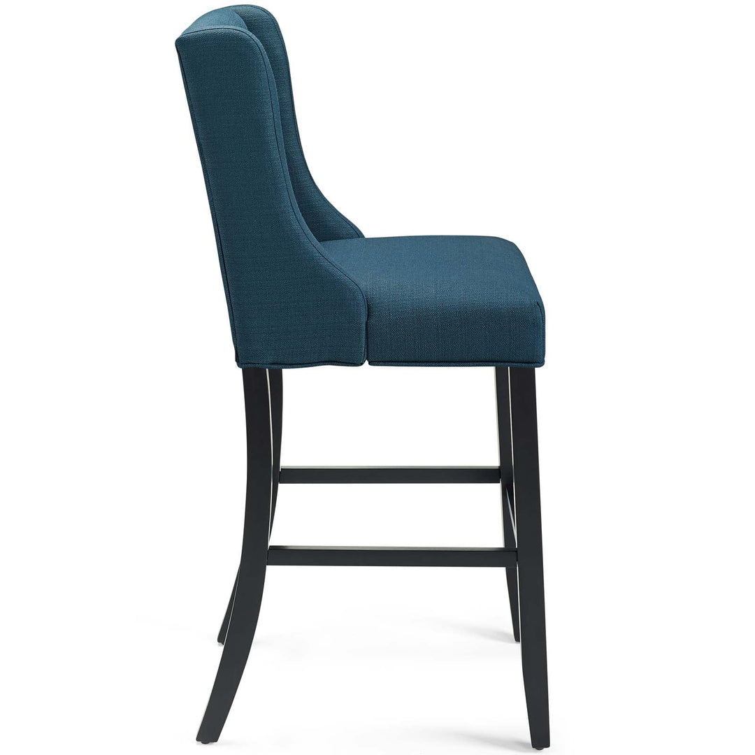 Troban Upholstered Fabric Bar Stool - Azure