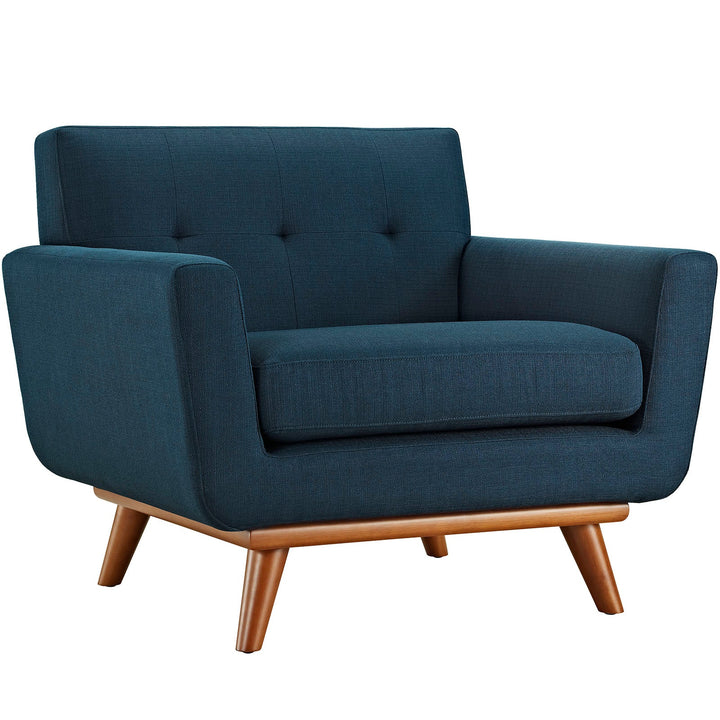 Gage Fabric Armchair - Azure