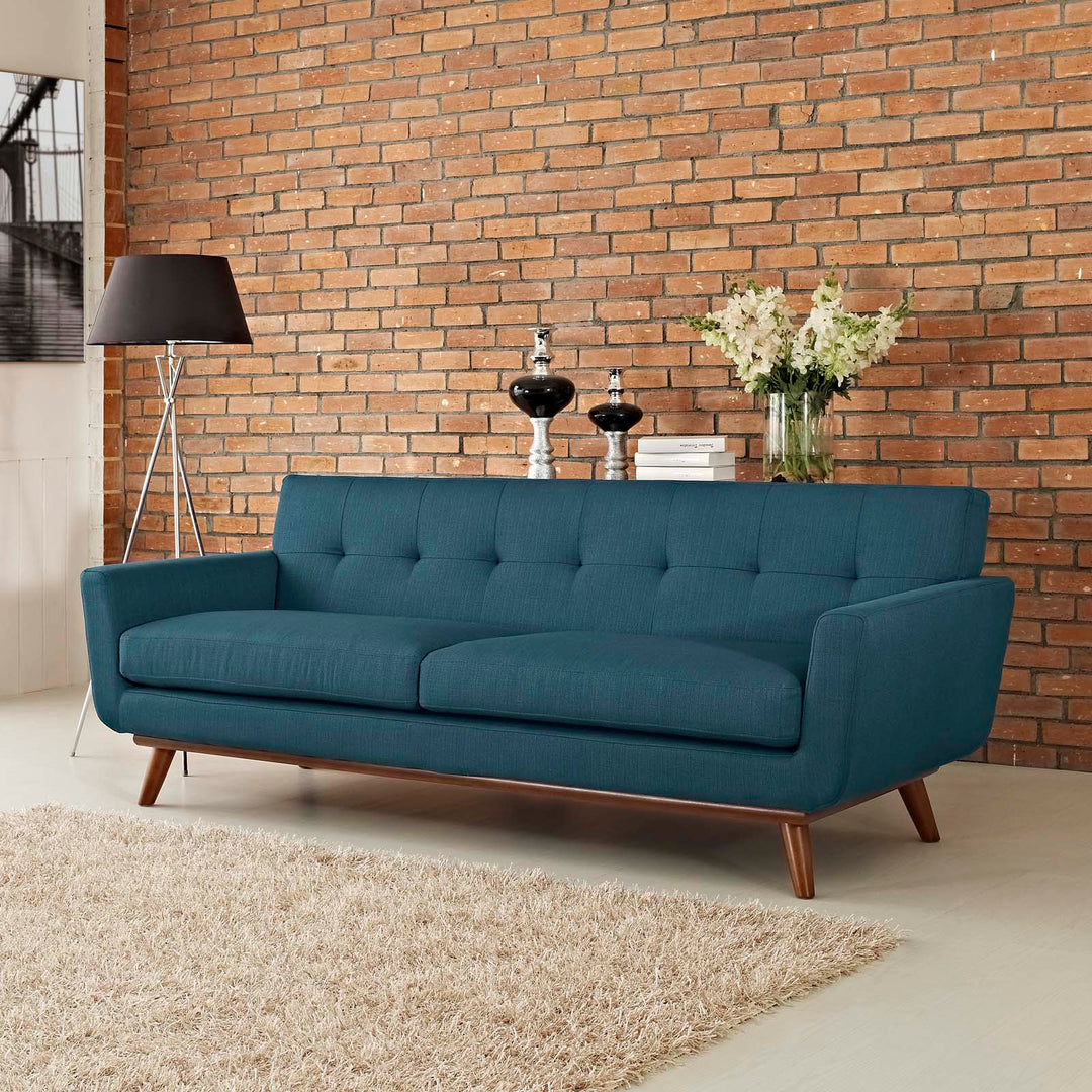 Gage Fabric Sofa - Azure