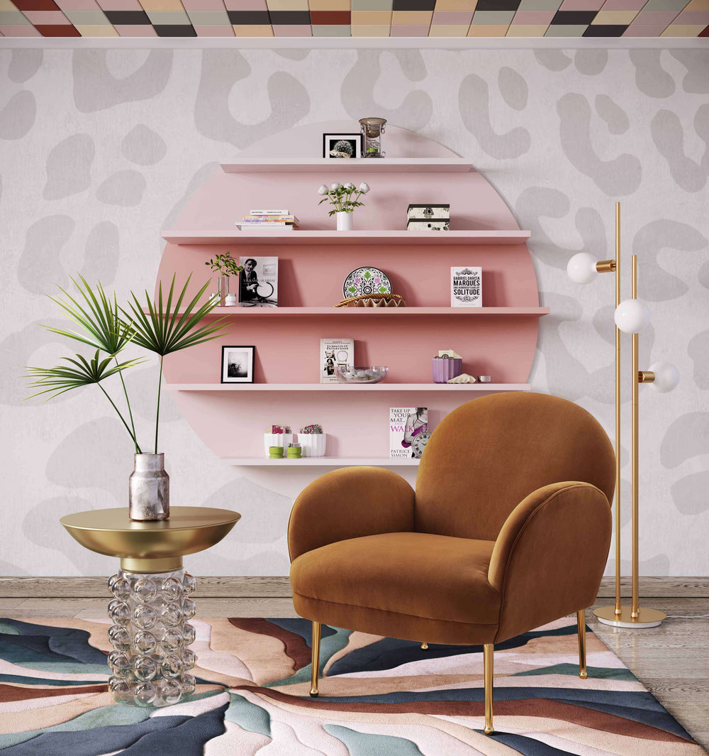 Balloon Glass Brass Side Table