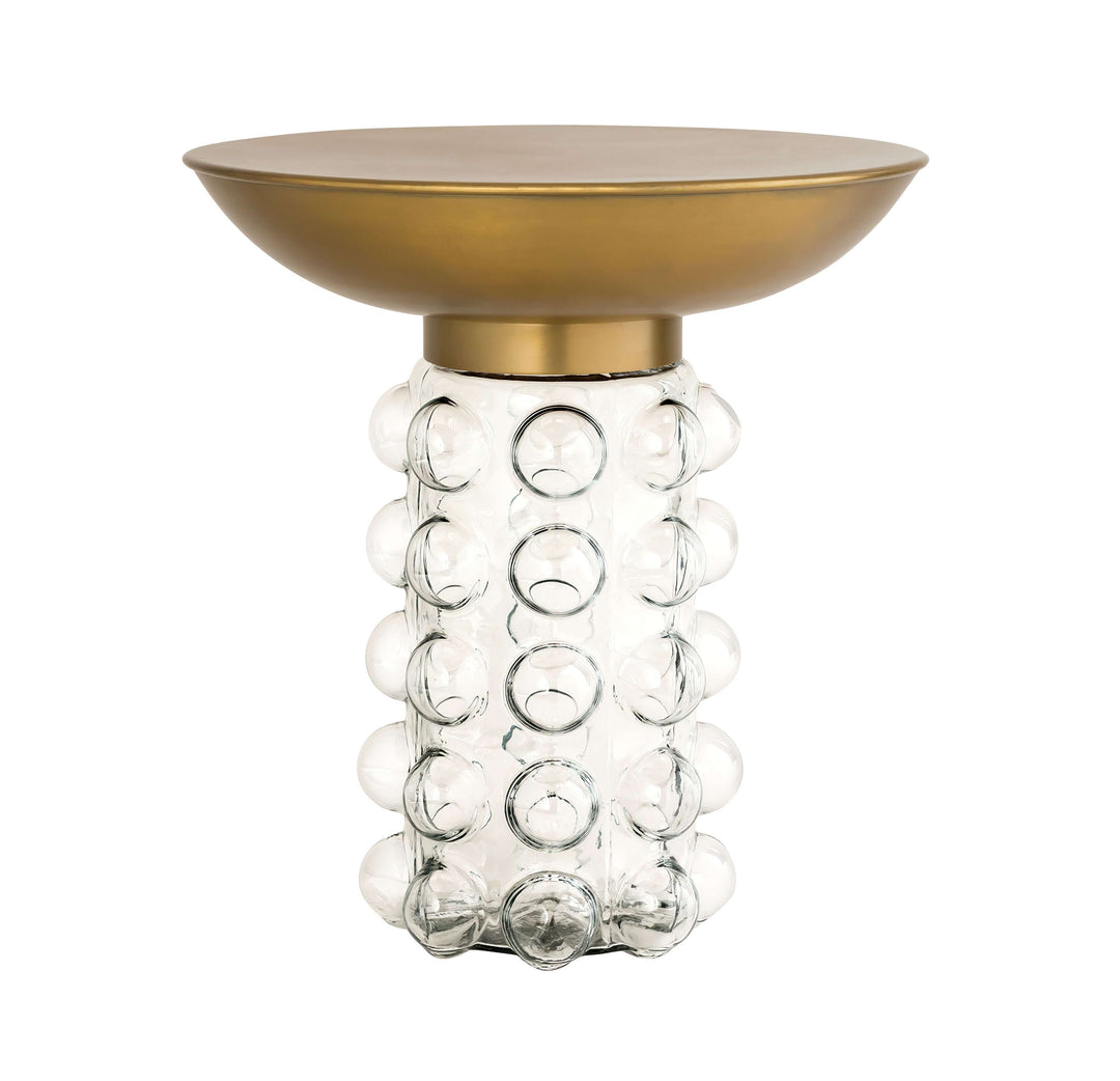 Balloon Glass Brass Side Table