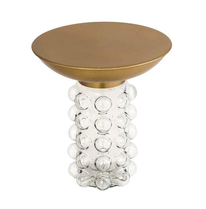 Balloon Glass Brass Side Table