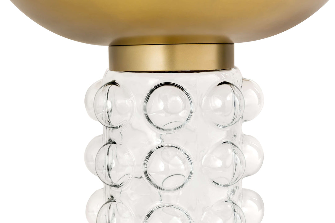 Balloon Glass Brass Side Table