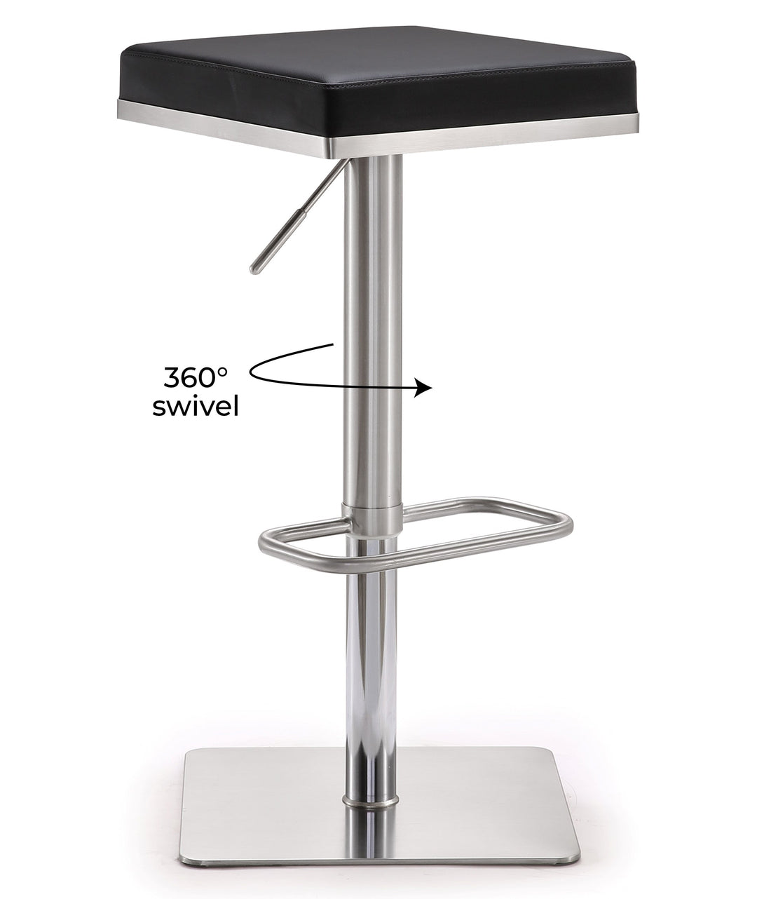 Bar Black Stainless Steel Barstool