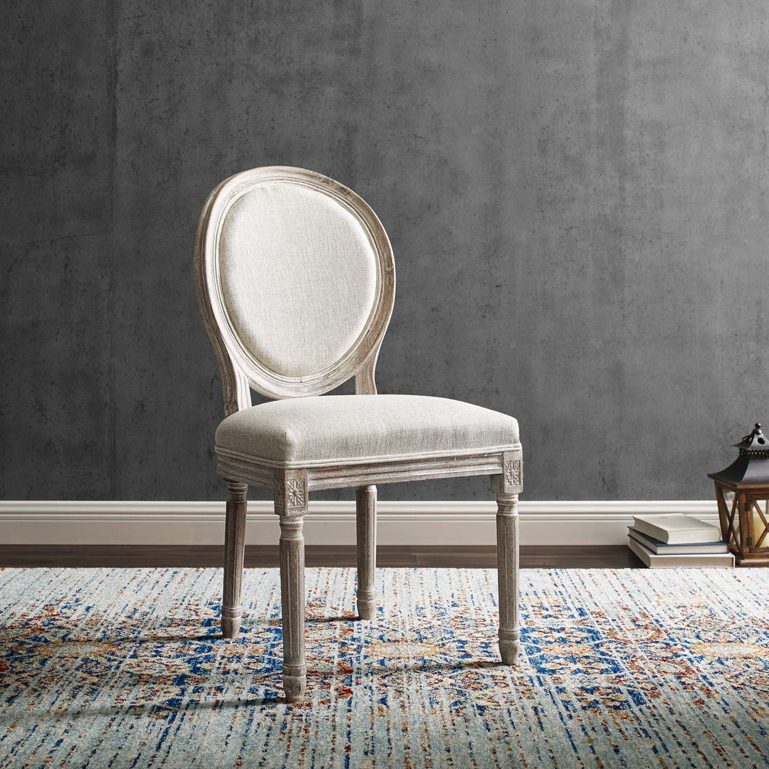 Tamane Upholstered Fabric Dining Chair - Beige