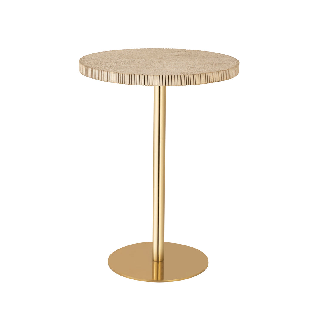Bianca Gold Marble Side Table